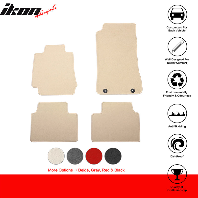 2017-2024 Alfa Romeo Giulia OE Beige Front Rear Floor Mat Carpet Nylon