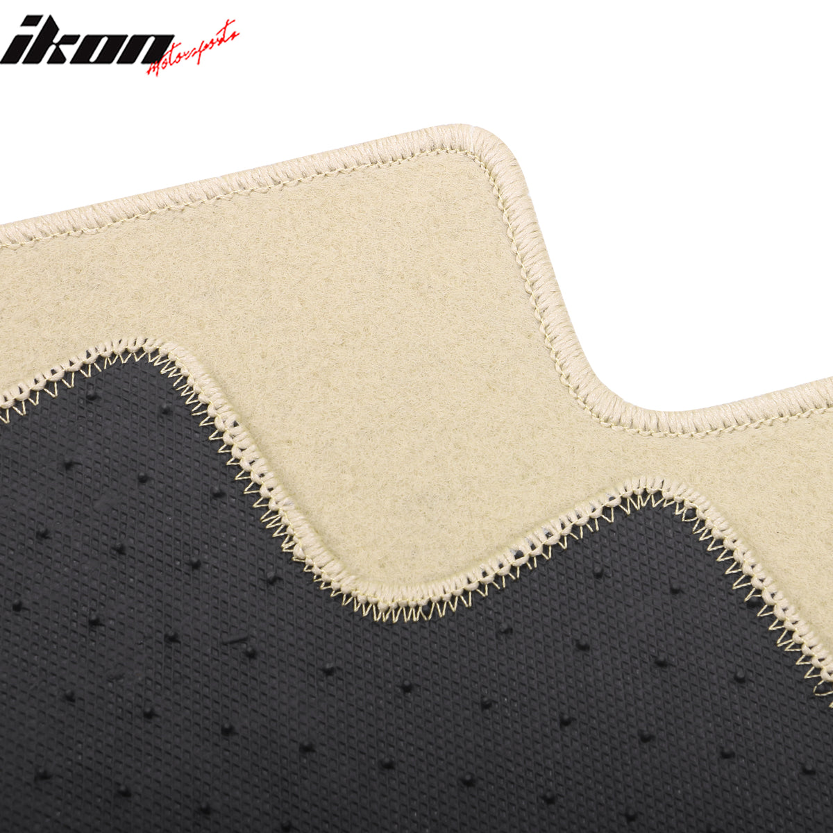 Fits 17-24 Alfa Romeo Giulia Anti-Slip Front Rear Floor Mats Nylon 4PCS - Beige