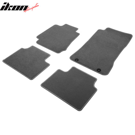 Fits 17-24 Alfa Romeo Giulia Anti-Slip Front Rear Floor Mats Nylon 4PCS - Gray