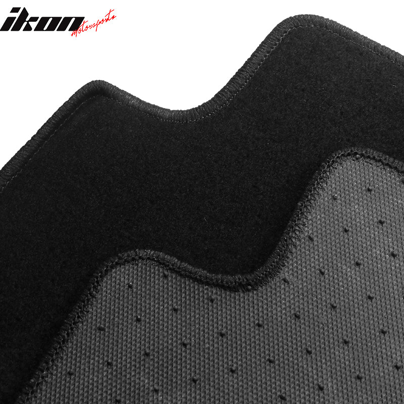 Fits 17-23 Nissan Armada QX80 Anti-Slip Front Rear Floor Mats Nylon 3PCS - Black