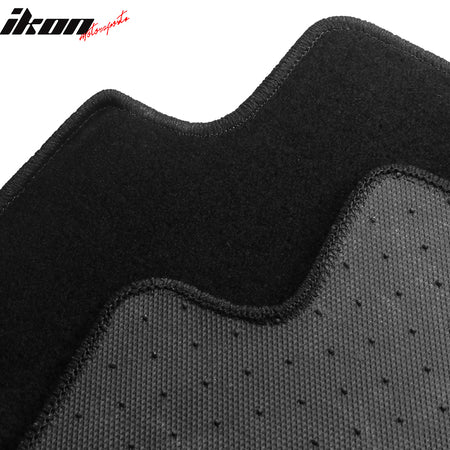 Fits 17-23 Nissan Armada QX80 Anti-Slip Front Rear Floor Mats Nylon 3PCS - Black