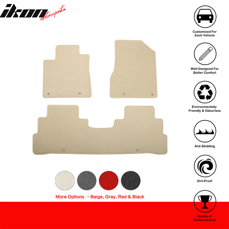 2015-2024 Nissan Murano 4DR OE Beige Front Rear Floor Mat Carpet Nylon