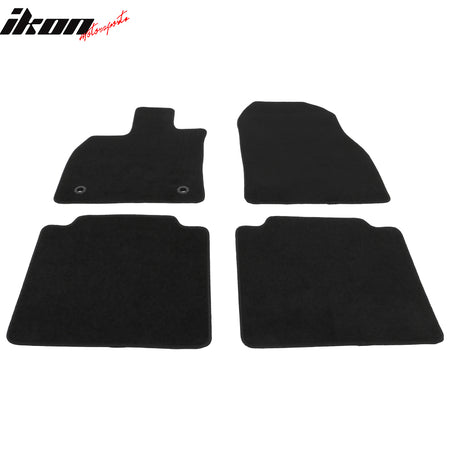 Fits 23-24 Toyota bZ4X & Subaru Solterra 4PCS Car Floor Mats Carpets Nylon Black