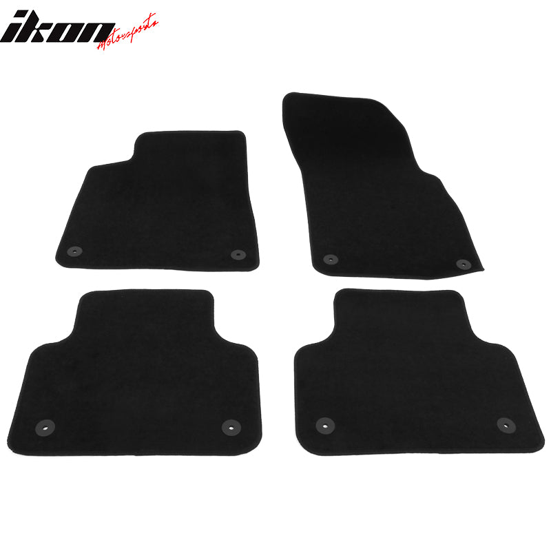 Fits 17-25 Audi Q7 SQ7 & 19-24 Q8 SQ8 RSQ8 4PCS Floor Mats Carpets Nylon Black