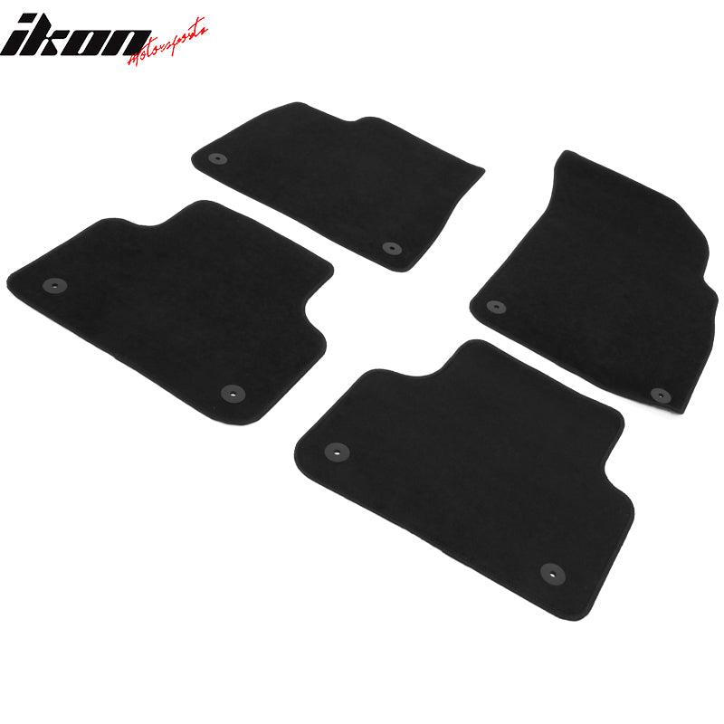 Fits 17-25 Audi Q7 SQ7 & 19-24 Q8 SQ8 RSQ8 4PCS Floor Mats Carpets Nylon Black