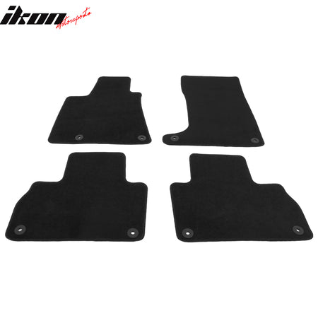 Fits 17-23 Maserati Levante 4PCS Car Front Rear Floor Mats Carpets Nylon Black