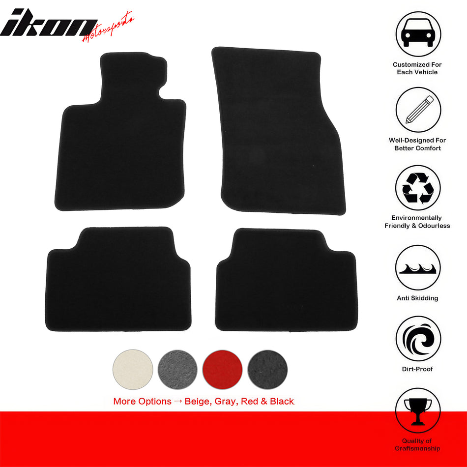 2015-2024 Mini Cooper F55 Hardtop / Hatchback Black Floor Mats Nylon