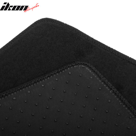 Fits 18-25 Nissan LEAF Anti-Slip Front Rear Floor Mats Carpet Nylon 4PCS Black