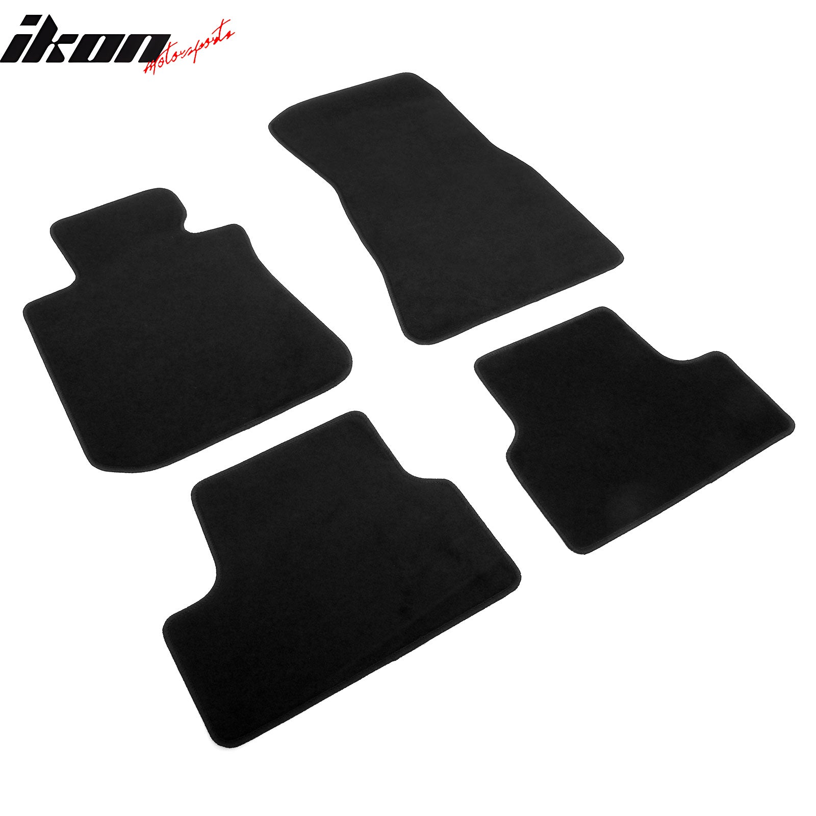 Fits 22-25 BMW i4 G26 Anti-Slip Front Rear Floor Mats Carpet Nylon Black 4PCS