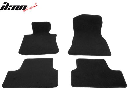 Fits 22-25 BMW i4 G26 Anti-Slip Front Rear Floor Mats Carpet Nylon Black 4PCS