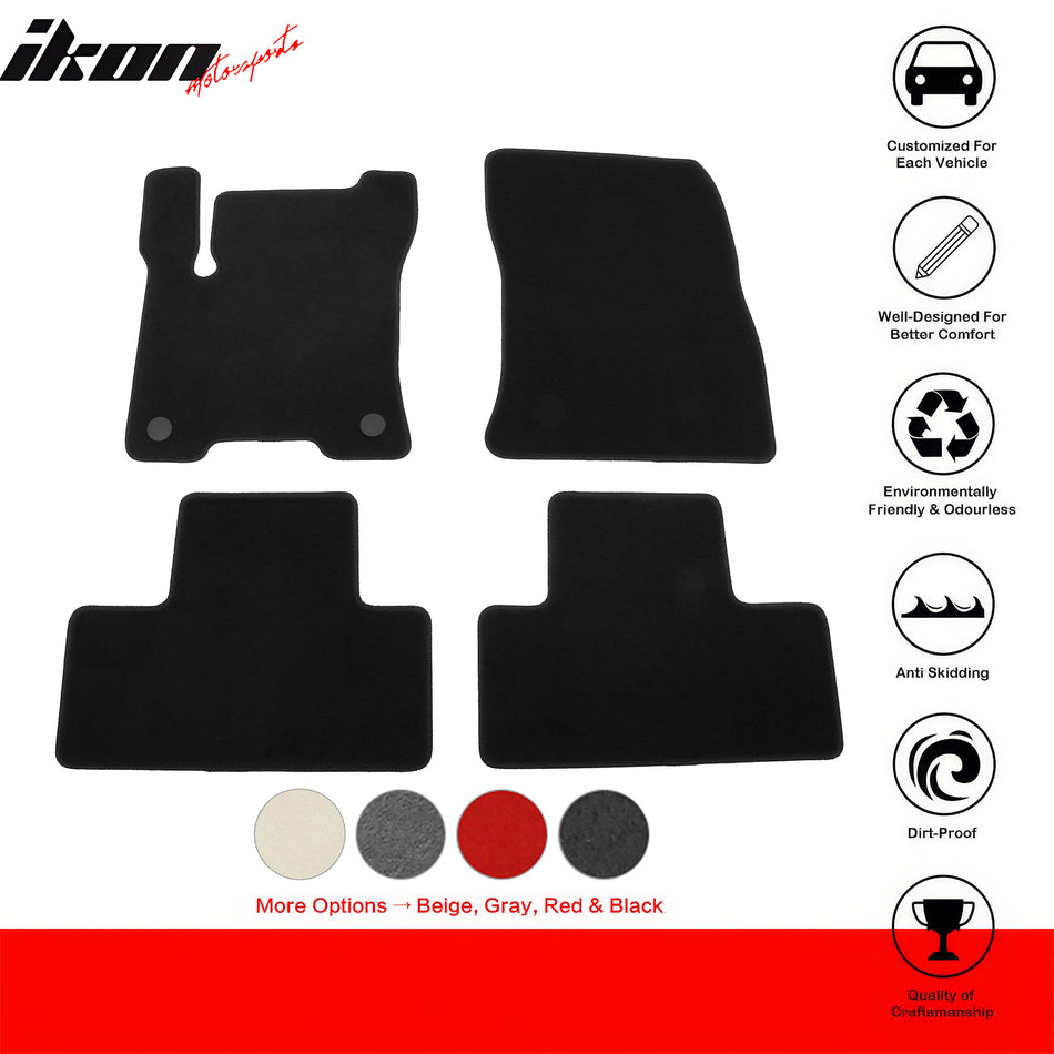 2022-2025 Benz X243 EQB 300 EQB 350 EQB 250+ Black Floor Mats Nylon