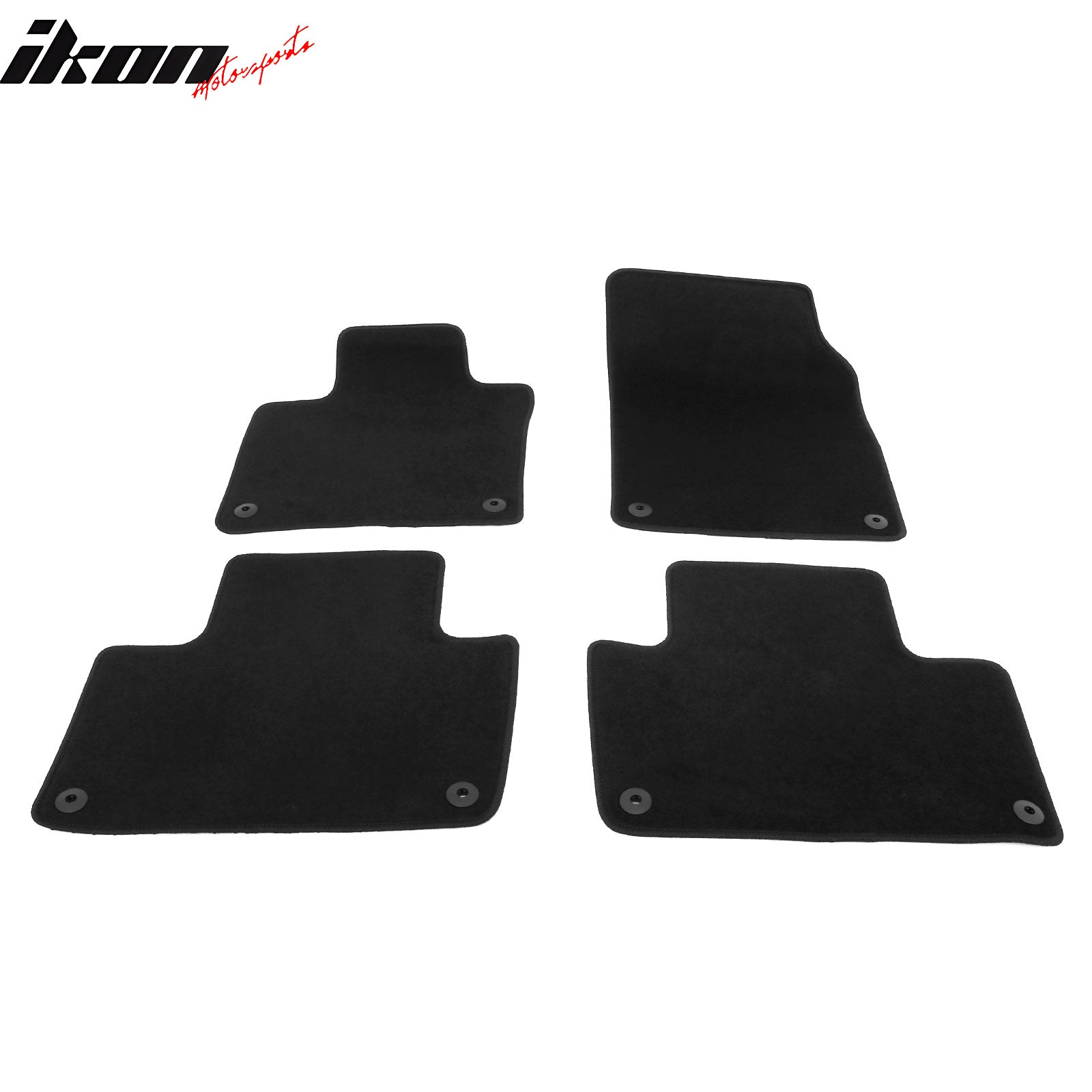 Fits 16-25 Volvo XC90 PHEV & MHEV Anti-Slip Floor Mats Carpets Nylon 4PCS Black