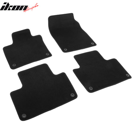 Fits 16-25 Volvo XC90 PHEV & MHEV Anti-Slip Floor Mats Carpets Nylon 4PCS Black