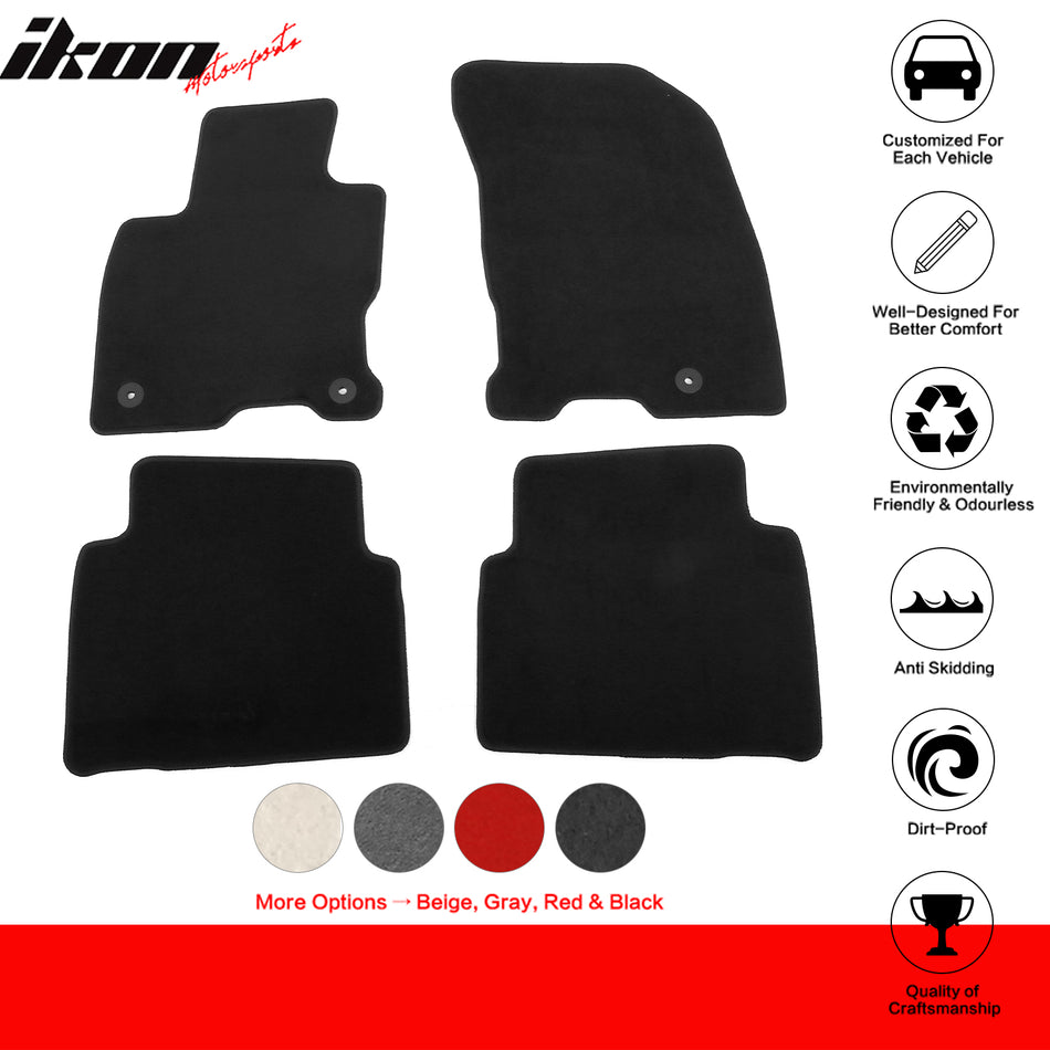 2020-2025 Lincoln Corsair OE Black Front Rear Floor Mats Carpets Nylon