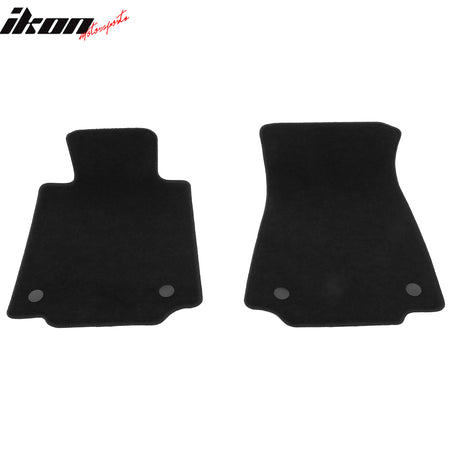 Fits 23-25 Nissan Z Anti-Slip Front Rear Floor Mats Carpet Nylon 2PCS Black