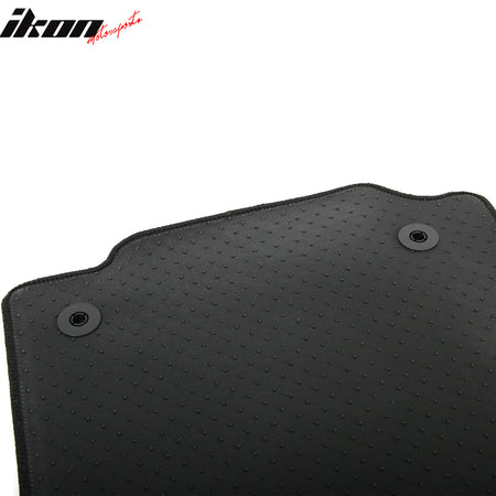 Fits 23-25 Nissan Z Anti-Slip Front Rear Floor Mats Carpet Nylon 2PCS Black