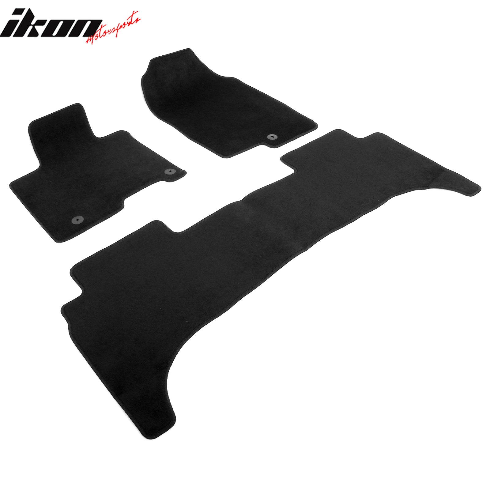 Fits 22-25 Hyundai Santa Cruz Anti-Slip Front Rear Floor Mats Carpet Nylon 3PCS