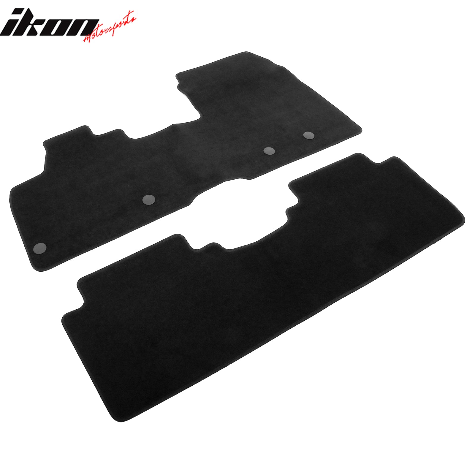 Fits 23-25 Nissan ARIYA Anti-Slip Front Rear Floor Mats Carpet Nylon 2PCS Black