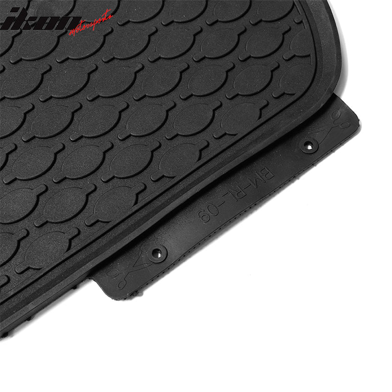 Fits 12-18 F30 3-Series/15-18 F80 M3 Heavy Duty Black Latex Floor Mats FOR (BMW)