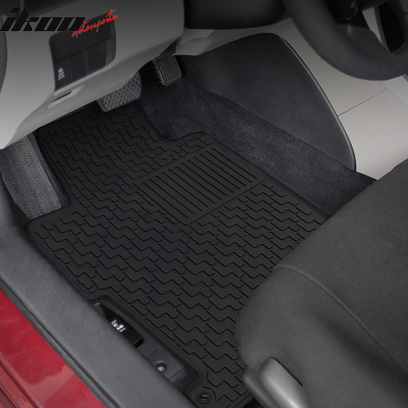 Fits 08-12 Honda Accord 4DR Latex Floor Mats All Weather Car Carpet Liner