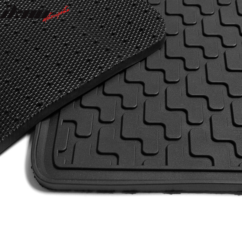 Fits 12-15 Civic Sedan Heavy Duty Latex Floor Mats Front & Second Row