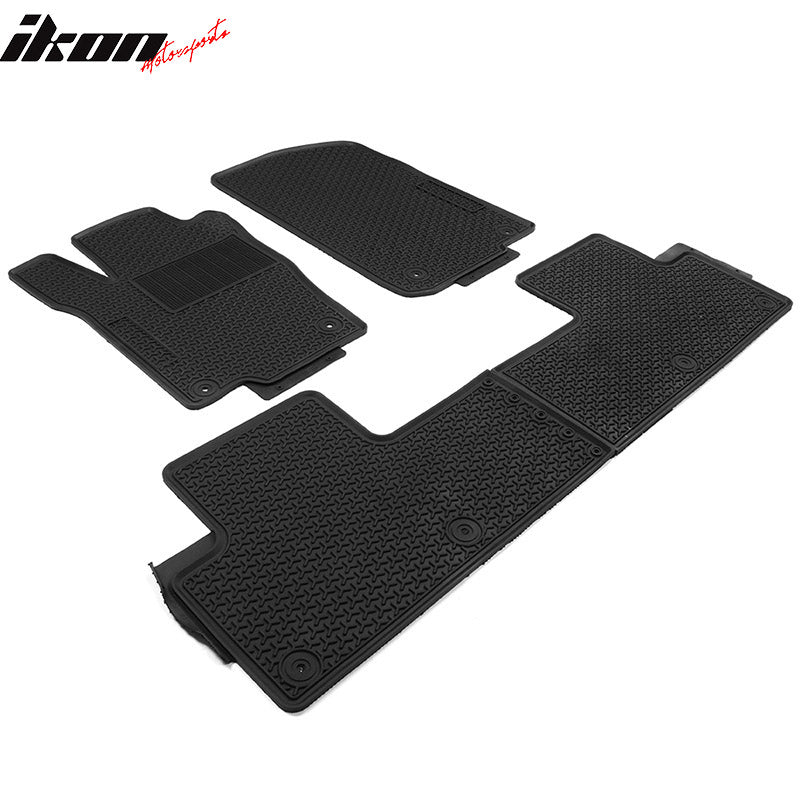 Fits 16-19 GLE Facelift SUV Heavy Duty Black Latex Floor Mats Front & Second Row