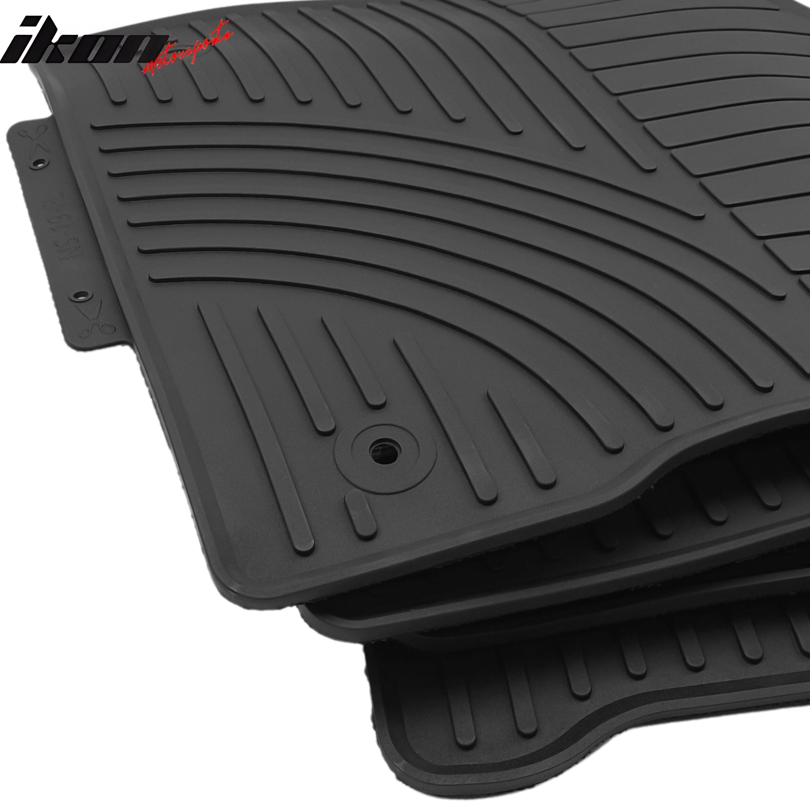 Fits 18-24 Nissan Kicks 5PC Heavy Duty Black Latex Floor Mats All Weather Carpet