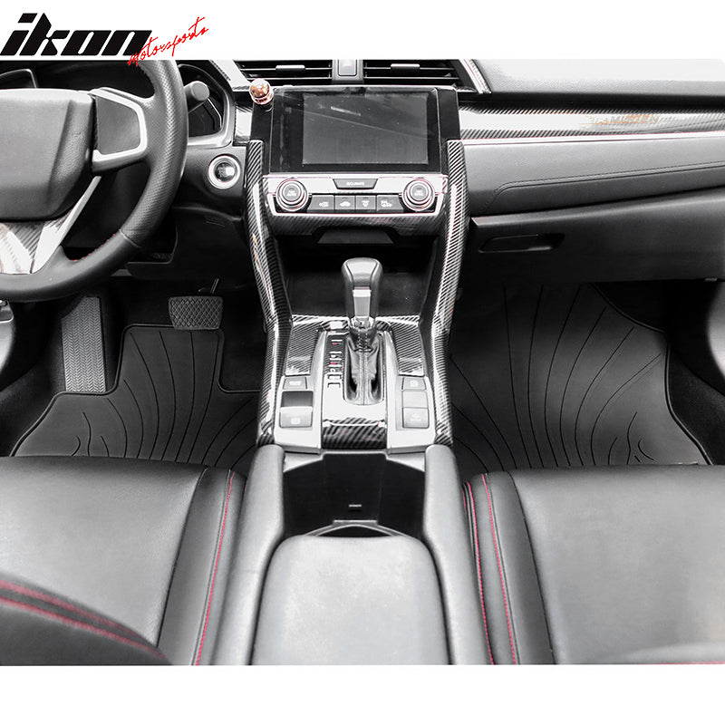 Fits 16-21 Honda Civic Latex Car Floor Mats Liner All Weather Carpets 5PC