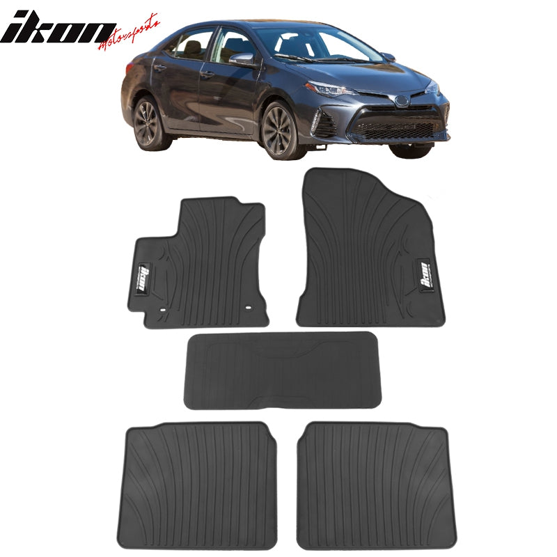 Car Floor Mat for 2014-19 Toyota Corolla Latex All Weather Carpet 5PC