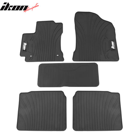 For 14-19 Toyota Corolla Latex Car Floor Mats Liner All Weather Black Carpet 5PC