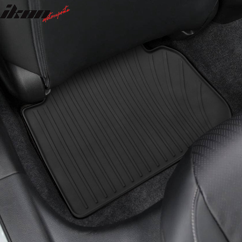 Fits 22-24 Honda Civic/Acura Integra Latex Floor Mats All Weather Black Carpets