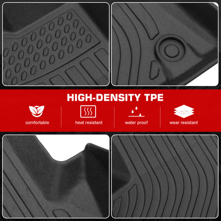 Fits 09-16 Audi A4 S4 Sedan 13-16 Allroad All Weather Floor Mats Carpet TPE 3PCS