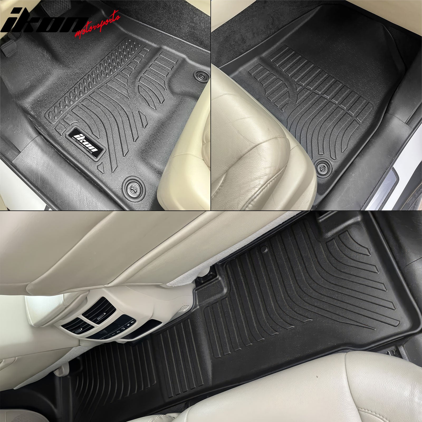 Fits 14-20 Acura MDX W/7 Seats TPE All Weather 3D Floor Mats Cargo Liner Carpets
