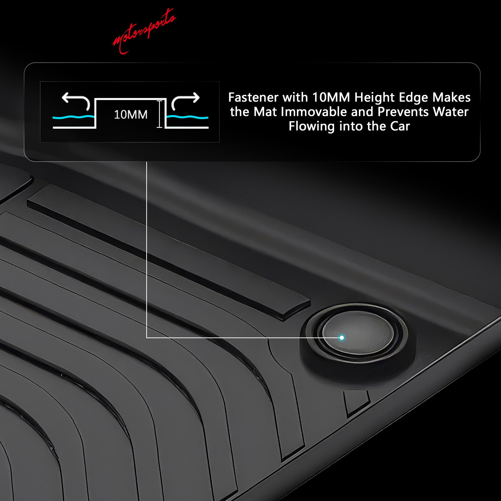 Fits 25-26 Audi Q6 SQ6 e-tron TPE All Weather 3D Floor Mats Cargo Liner Carpets