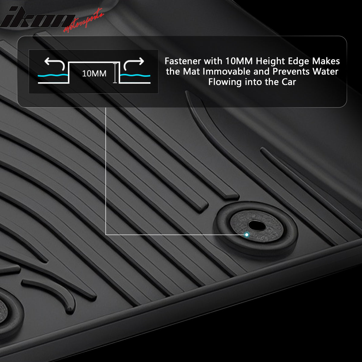 Fits 18-26 Alfa Romeo Stelvio Anti-Slip Floor Mats All Weather TPE Carpets 3PCS