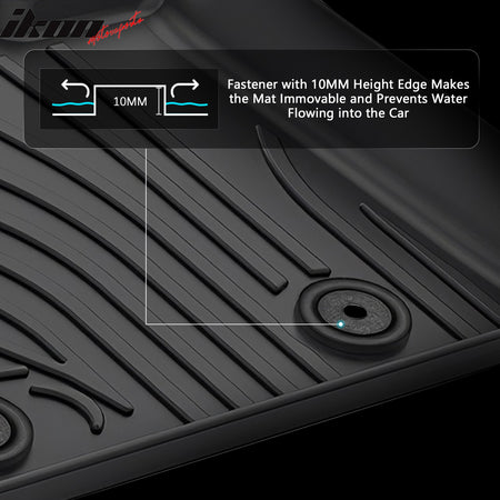 Fits 18-26 Alfa Romeo Stelvio Anti-Slip Floor Mats All Weather TPE Carpets 3PCS