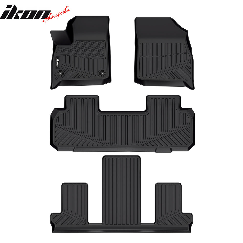 2018-2024 Buick Enclave 3D TPE Floor Mats 1st 2nd Row Liners 3PCS Set