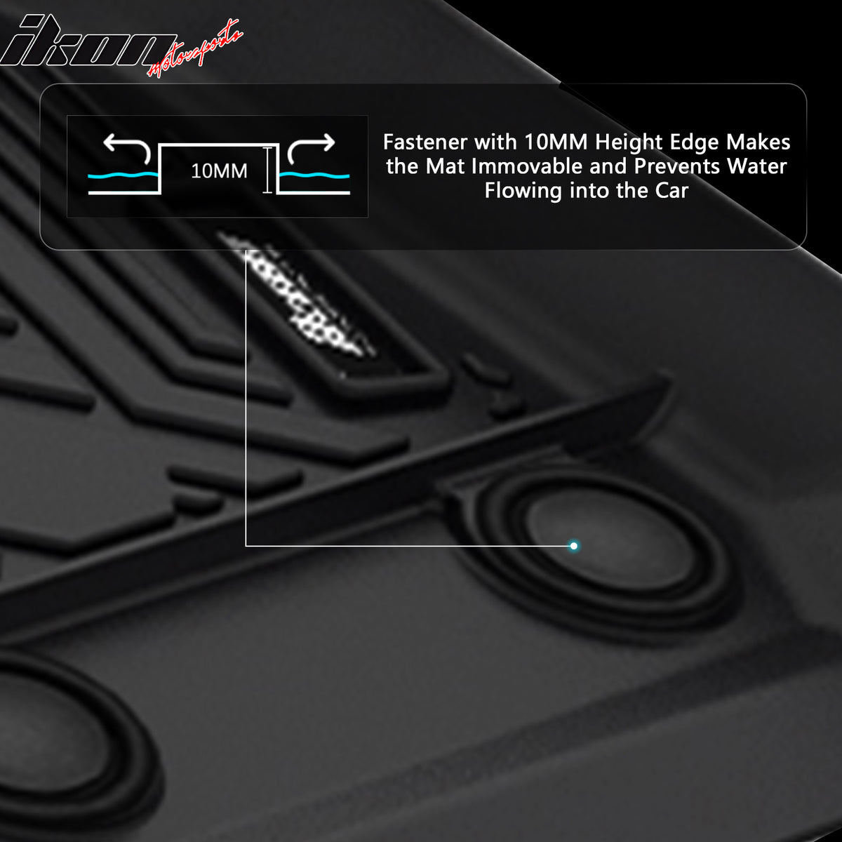 Fits 12-18 BMW 3-Series Sedan F30 AWD All Weather 3D IKON Floor Mats Carpets TPE
