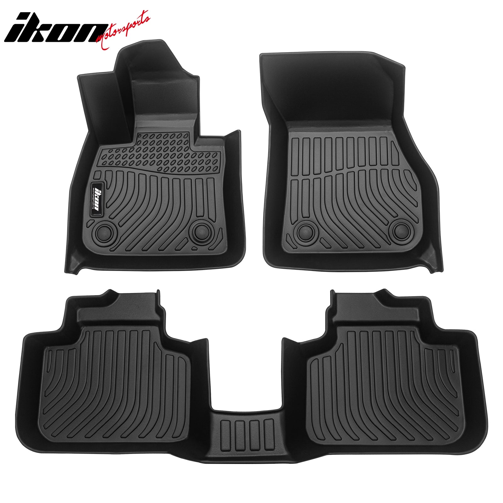 IKON MOTORSPORTS 3D TPE Floor Mats, Compatible with 2016-2022 BMW X1 ...