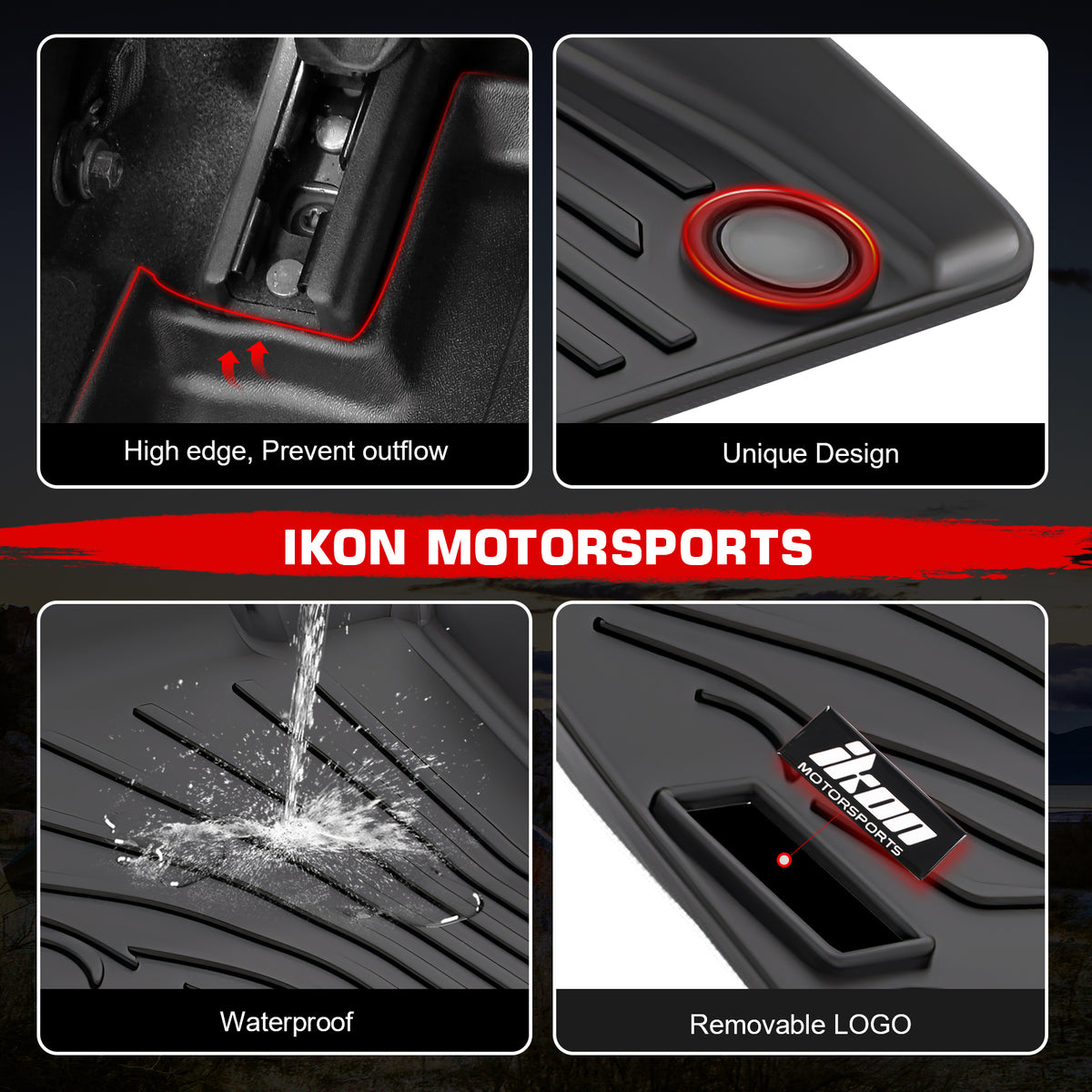 Fits 25 MINI Cooper F65 4-Door Hardtop TPE All Weather 3D Floor Mats Cargo Liner