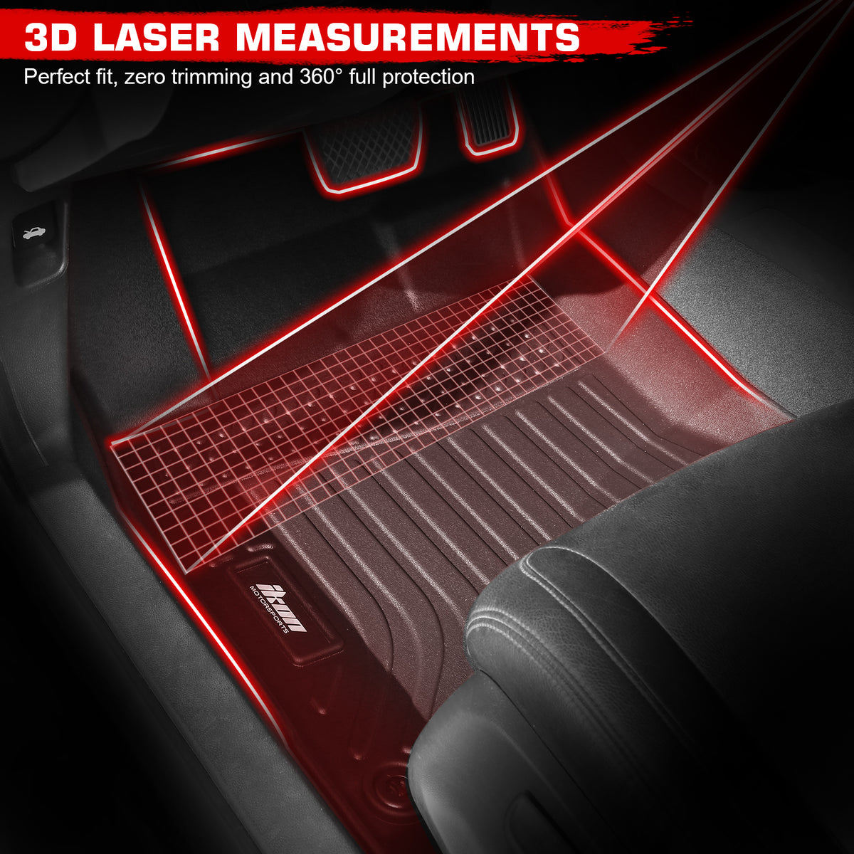 Fits 2025-2026 Nissan Murano TPE All Weather 3D Floor Mats Cargo Liner Carpets