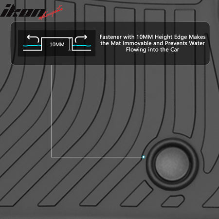 Fits 16-24 Chevrolet Camaro TPE All Weather 3D Floor Mats Cargo Liner Carpets