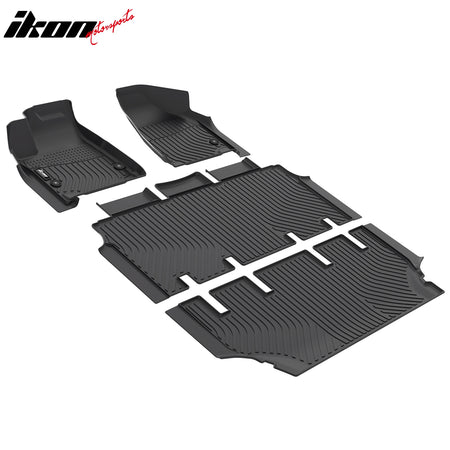 Fits 21-27 Chrysler Pacifica Limited TPE All Weather 3D Floor Mats Liner Carpets