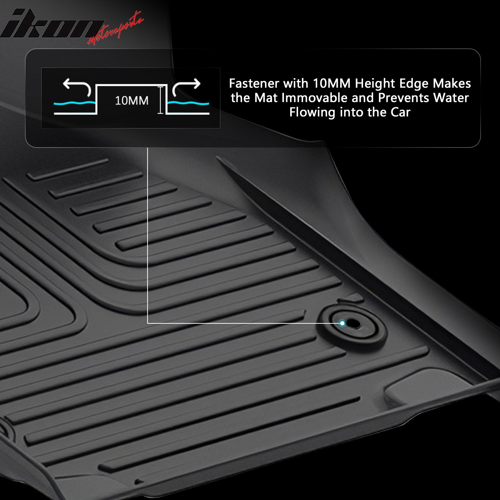Fits 21-25 Chrysler Pacifica Hybrid All Weather TPE Floor Mats 4PCS Liners Guard