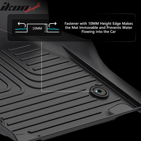 Fits 21-25 Chrysler Pacifica Hybrid All Weather TPE Floor Mats 4PCS Liners Guard