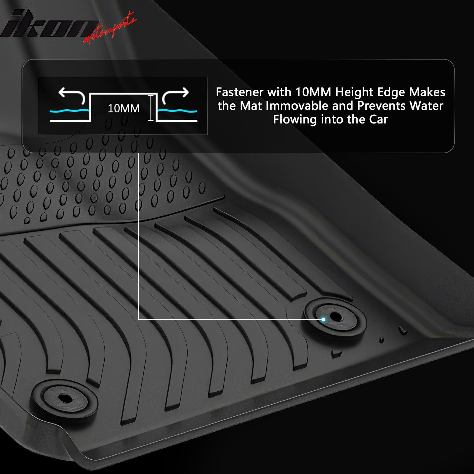 Fits 14-20 Chevrolet Impala TPE All Weather Waterproof 3D Floor Mats Carpets