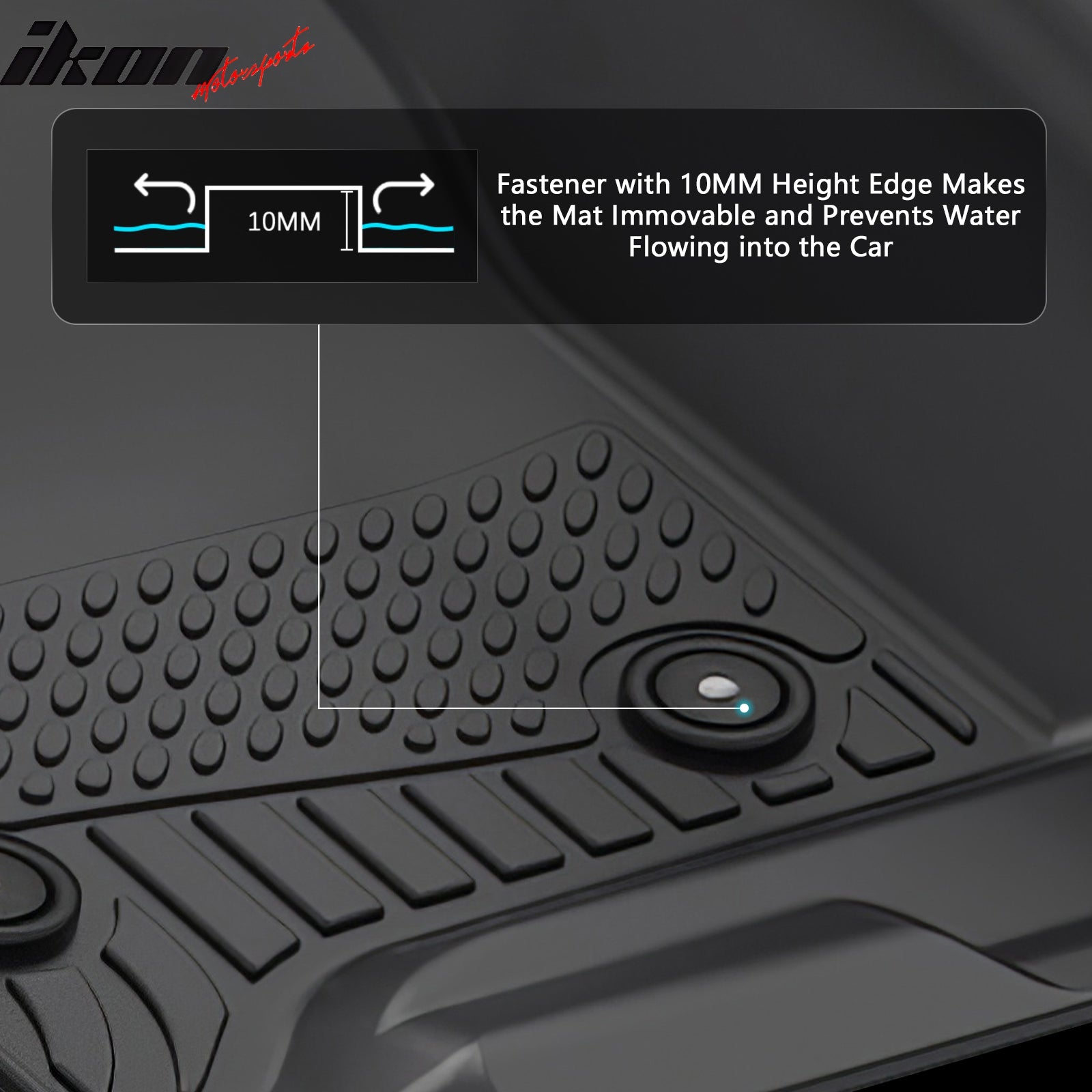 Fits 14-19 Chevy Silverado& GMC Sierra 1500 2500 3500 Crew Cab Floor Mats TPE