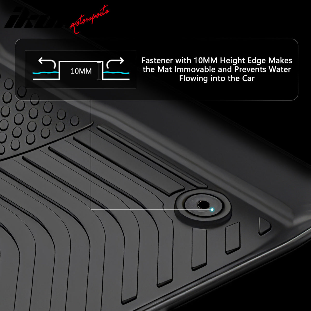 Fits 24-26 Chevy Silverado EV GMC Sierra EV TPE 3D Floor Mats Cargo Liner Carpet