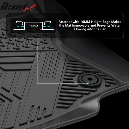 Fits 17-23 Chevrolet Bolt EV Anti-Slip Floor Mats All Weather TPE Carpets 3PCS