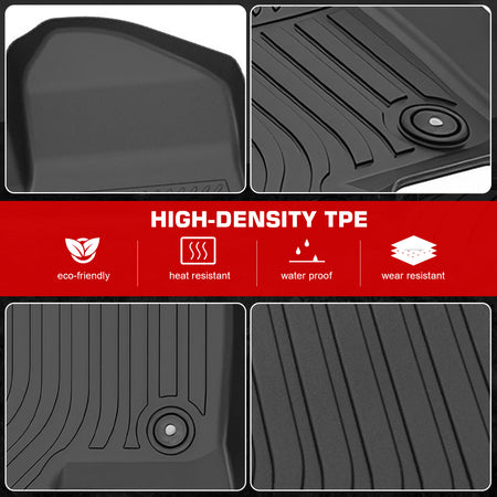 Fits 21-26 Chevy Suburban& GMC Yukon XL& Escalade ESV 7 Seats Floor Mats TPE